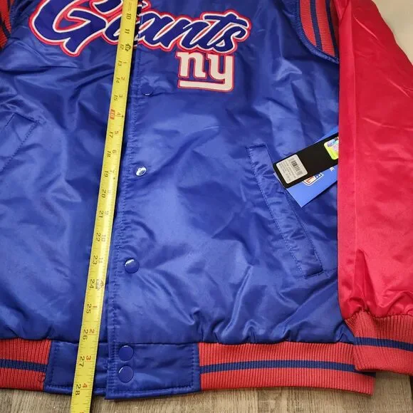 New York Giants Jacket lightweight windbreaker Varsity Bomber Coat XL - Picture 8 of 10
